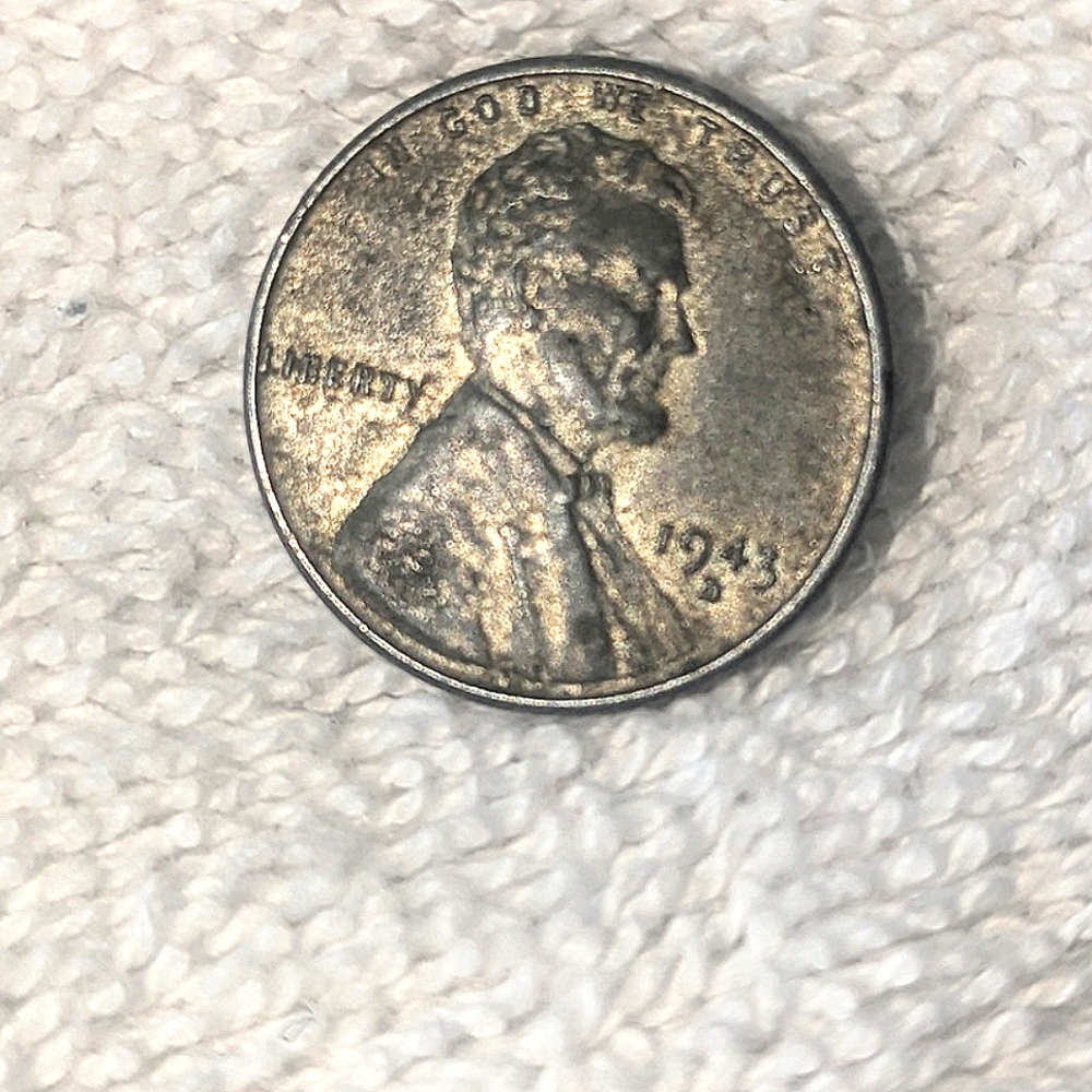 1943 steel wheat penny d mint mark